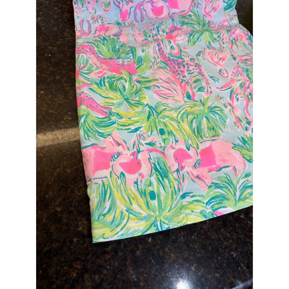 Lilly Pulitzer Girls Mini Lottie Dress One in a Chameleon 12 Tropical Flamingo - Picture 5 of 11